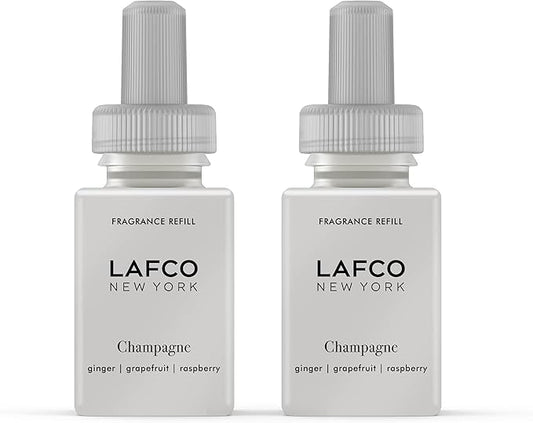 LAFCO New York Pura Smart Device Refill, Champagne - Pack of 2 - Vial Delivers Up to 2 Weeks of Fragrance Life - Made in the USA