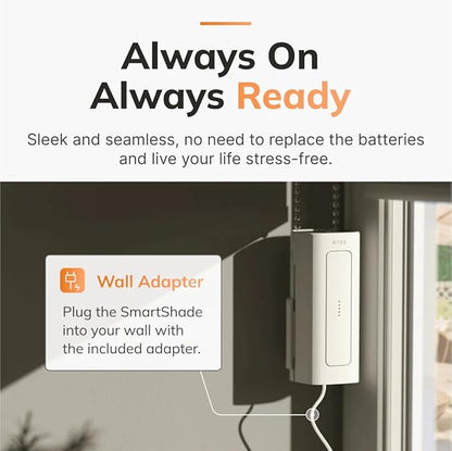 RYSE SmartShade & Wired Plug | Retrofit & Upgrade Existing Beaded Blinds | Convert Normal Shades into Motorized Electric Shades | Easy Control with RYSE Smartphone App | Lifts Blinds up to 9ft x 9ft