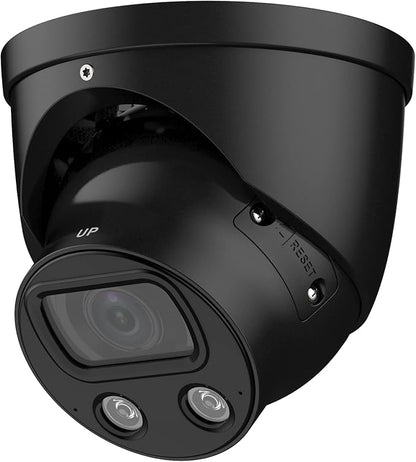 EmpireTech Surveillance & Security Cameras 4K Full-Color Ultra Low Light 8MP 1/1.2" CMOS Smart AI Turret IP Camera 1/1.2" CMOS,Built-in Mic,Motion Detection,PoE and ePoE,IPC-Color4K-T-S2 2.8mm-Black