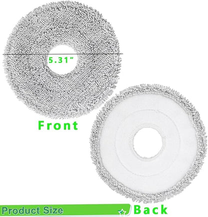 2-Pack Mop Pads for Dreame L40 Ultra/L10S Ultra/ L10S Ultra Gen2/X40 Ultra/L10s Pro Ultra Heat/L20 Ultra/ L10S Plus/X30 Ultra/X40 Master/L10 Ultra Robot Vacuum, Washable Microfiber Replacement Pads