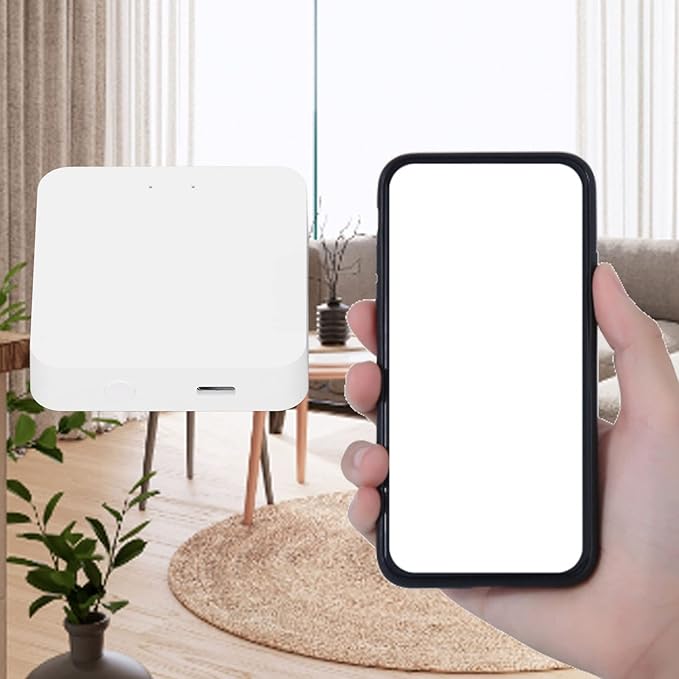 Smart Home Hub Gateway with 2.4GHz WiFi Connectivity and Type C Power Interface, Compatible with Zigbee and Bluetooth Devices - Supports Local Scene Linkage and Up to 100