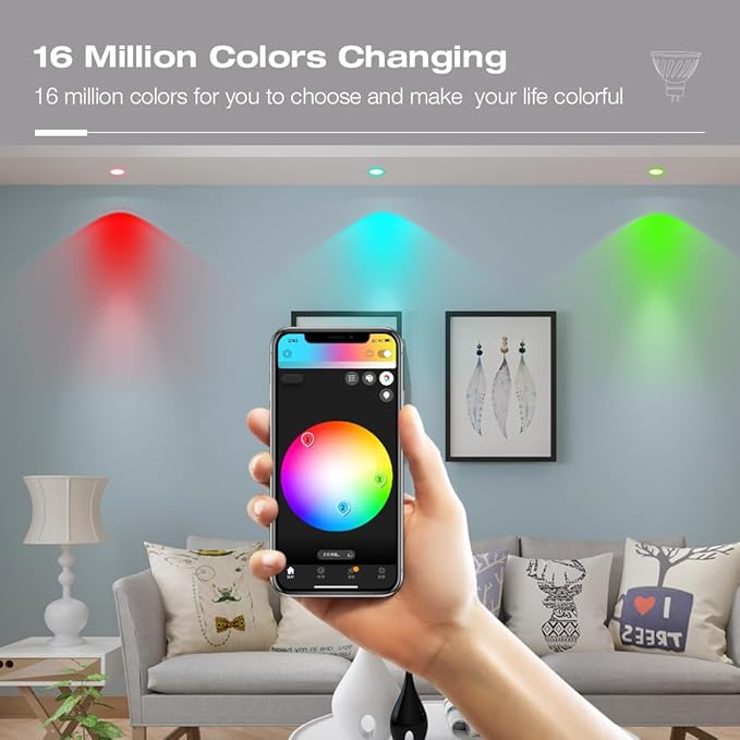 GLEDOPTO ZigBee 3.0 Smart 4W MR16 AC/DC 12V RGBCCT Spotlight Pro 30 Degree Beam Angle Color Change Bulb Dimmable Compatible with Amazon Echo Plus SmartThings App/Voice/RF Remote Control