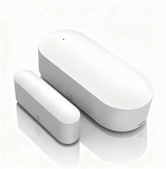 Smart WiFi Door and Window Sensor – Wireless Magnetic Contact Sensor with Real-Time App Alerts, Compatible with Alexa, Google Home, IFTTT – Home Security & Automation Door Window Monitor