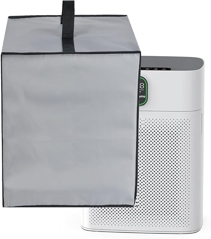 Dust Cover for Air Purifiers - Compatible with MORENTO HY4866 Air Purifiers/MK04 Air Purifiers/AMEIFU sferf-30 Air Purifiers (Silver Grey)