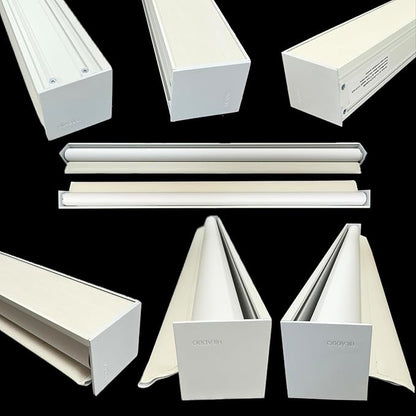 HILADUO Customized Solar Screen Roller Shade Blinds with Remote-Controlled Motorized Operation, Moderate Visibility Fabric, Made in The USA