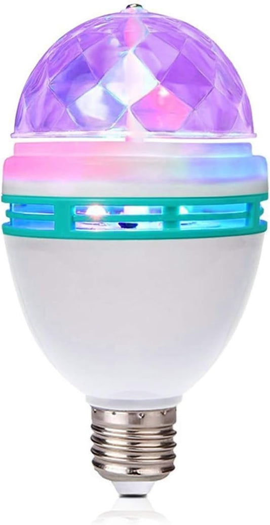 TRENDBOX E27 3W LED Full Color Rotating Auto Crystal Ball Bulb AC 85-260V Mini Party Light Lamp Energy Saving Disco DJ