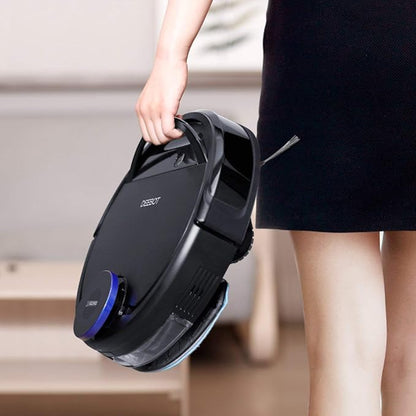 ECOVACS DEEBOT 930, Smart Robotic Vacuum, Carpet, Bare, Pet Hair plus Intelligent Mapping, OZMO Mopping, Adaptive Floor Sensing Technology, with Alexa Navi, Black (Renewed)