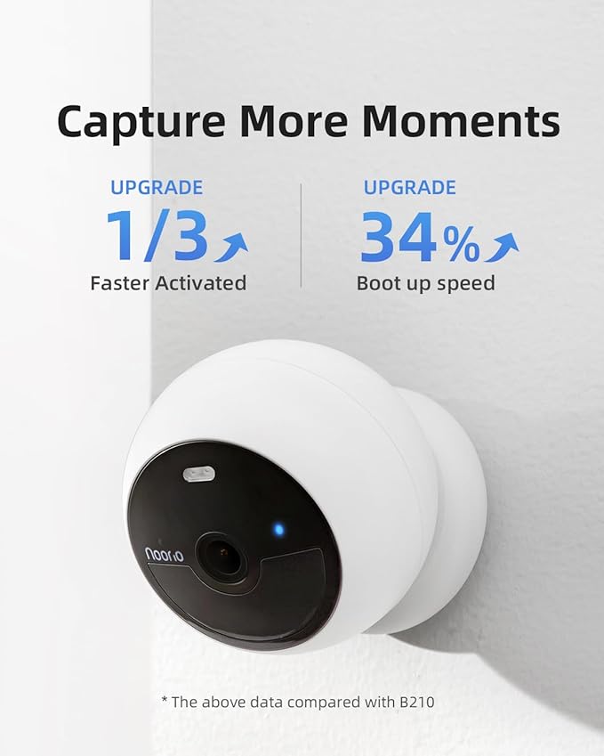 Noorio Home Security System with Smart Hub x1, B211 Camera x3