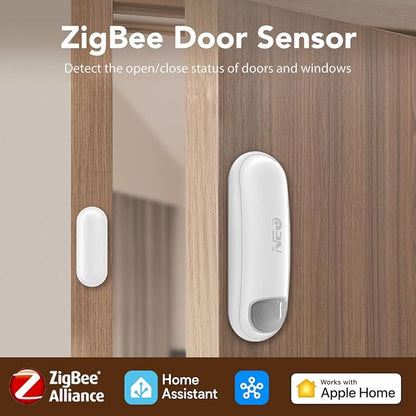 NEO Zigbee 3.0 Plus Door/Window Sensor Mini Sized Smart Home Automation Security, Magnetic, Work with Smartthings