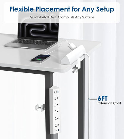 Jgstkcity Desk Clamp Power Strip USB C,Table Surge Protector (Pack of 15)