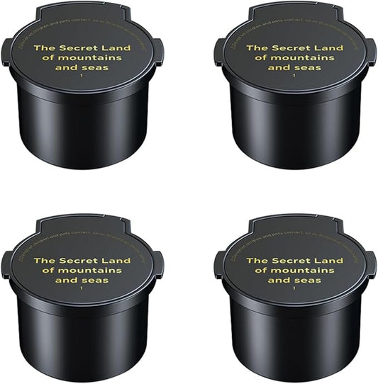 4PCS Car Air Freshener Refill (2000 sprays) Dedicated Perfume Long Lasting Air Fresheners - Smart Car Air Freshener Refill Made of Natural Plant Extracts(Mystic Mountains and Seas)