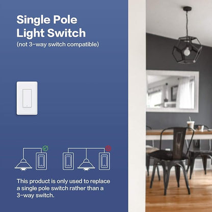Aqara Smart Plug Plus Smart Light Switch (With Neutral, Single Rocker), with Energy Monitoring, Scheduling and Voice Control, Compatible with Alexa, Google Assistant, IFTTT, and Apple HomeKit
