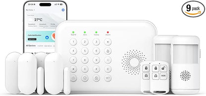 PGST Home Alarm System, Alarm System for Home Security Wireless WiFi Remote Control App Alert Door Window Sensor Security System Motion Detection No Monthly Fee