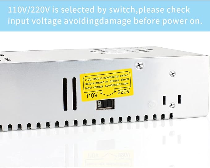 SUPERNIGHT 12V 30A 360W Power Supply AC 110V/220V to DC 12V Universal Regulated Switching Transformer Adapter Power for CCTV, Computer Project, LED Strip Lights