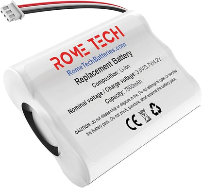 Rome Tech for ADT Command Smart Security Panel, URGENEX ADT, Honeywell – ADT Battery Replacement 3.6V/3.7V/4.2V 7800mAh Lithium-Ion Rechargeable Backup Power