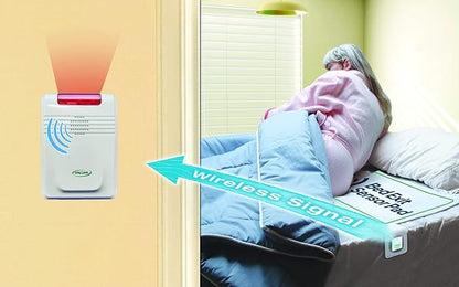 Smart Caregiver Wireless and Cordless Weight Sensing Bed Pad – 10” x 30” (Monitor or Alarm Included).