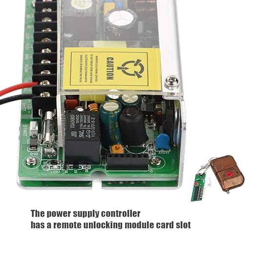 12V/5A Power Supply for Smart Home Door Entry Access Control System Switch Support Battery Over-Discharge Function