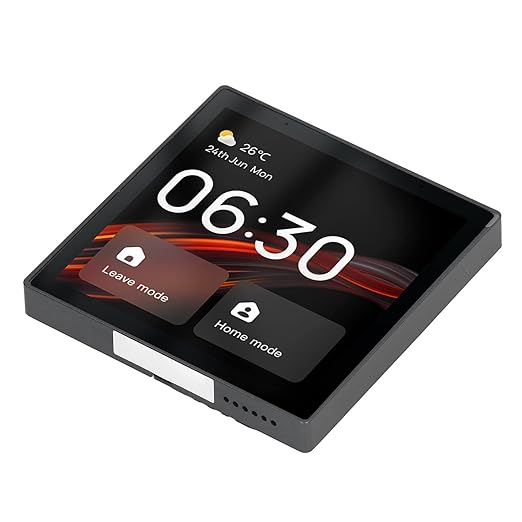 Omabeta Smart Home Control Panel 4 Inch Touch Screen Voice Control Scene Wall Switch Panel for TUYA Efficiently Operate Home Devices for Smart Owners