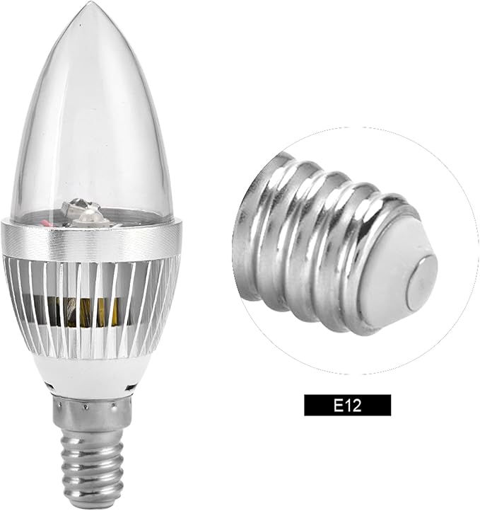 Cocoarm RGB Candle Light, E14 Led Bulb Color Changing Smart Bulb with Remote Control for Mood Lighting Corridors, Hotels, Bar, Cafe (E14 Transparent Cover)