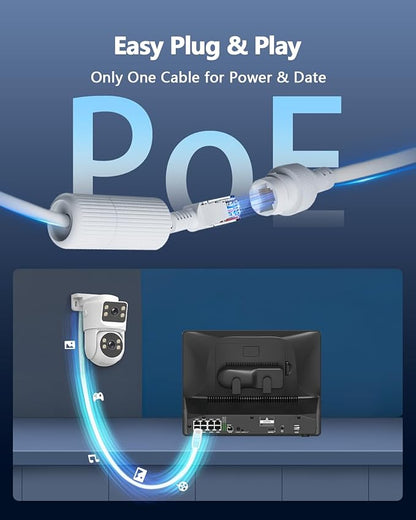 4K 8-Channel Wired POE NVR Network Video Recorder Video Surveillance NVR