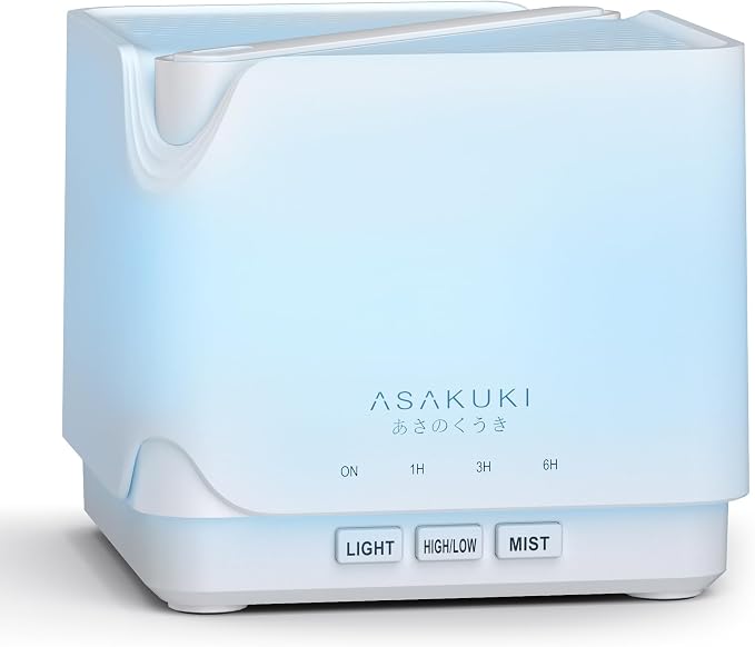 ASAKUKI Essential Oil Diffuser for Home, Large 700 ml Humidifier
