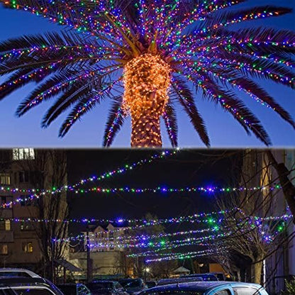 Connectable 88Ft 240LED Christmas String Lights Outdoor Indoor, Multicolor