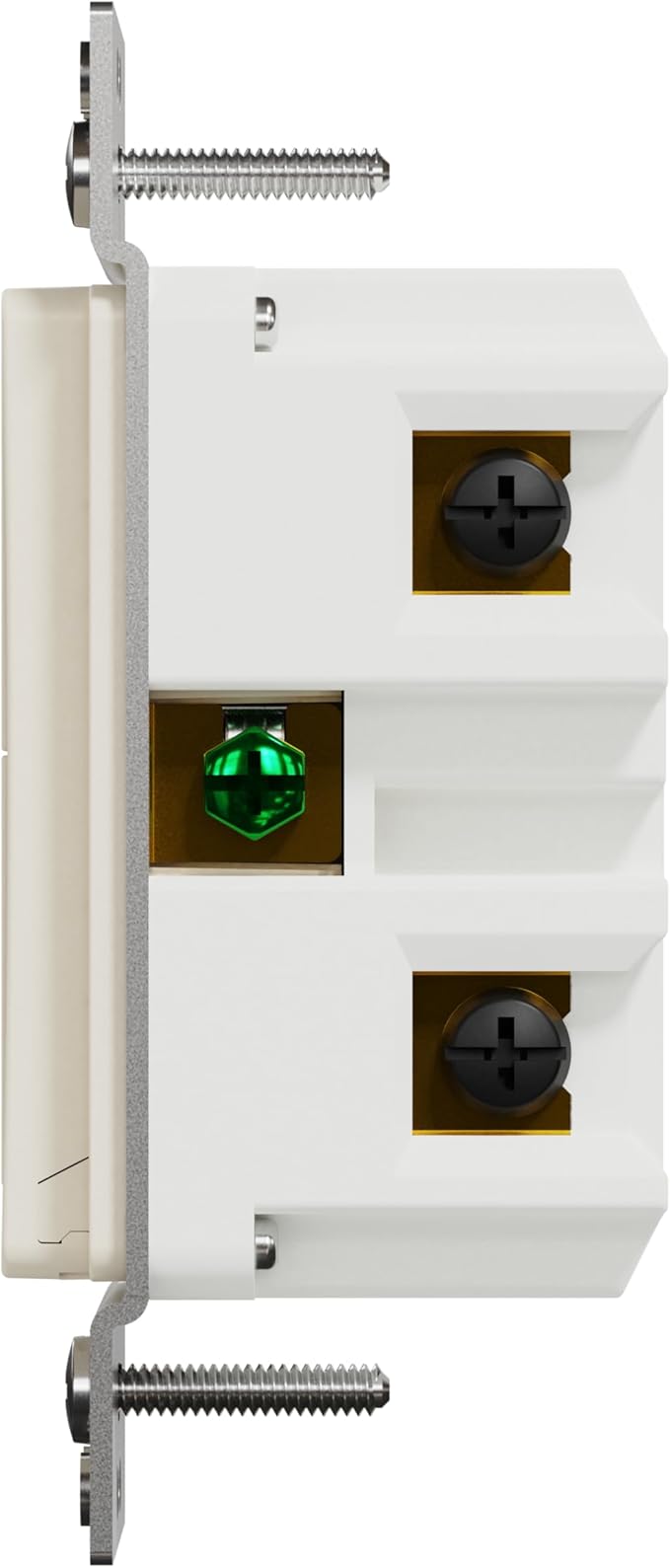 Square D by Schneider Electric X-Series Z-Wave Plus 3 Way Rocker Smart Light Switch, Single Pole Connected Light Switch, 1 Gang, 15 Amp, Matte Light Almond (SQR14102LAZ)