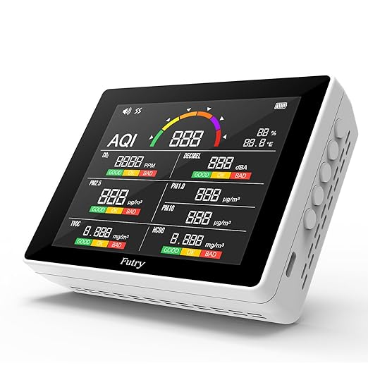 15 in 1 Air Quality Monitor Indoor with Large Display