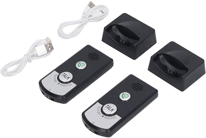 Wireless Intercom Unit, Intercoms Wireless for Home, Power Saving 2 Way Call 2 Pcs Humanized Voice Intercom Long Range Intercom System for House