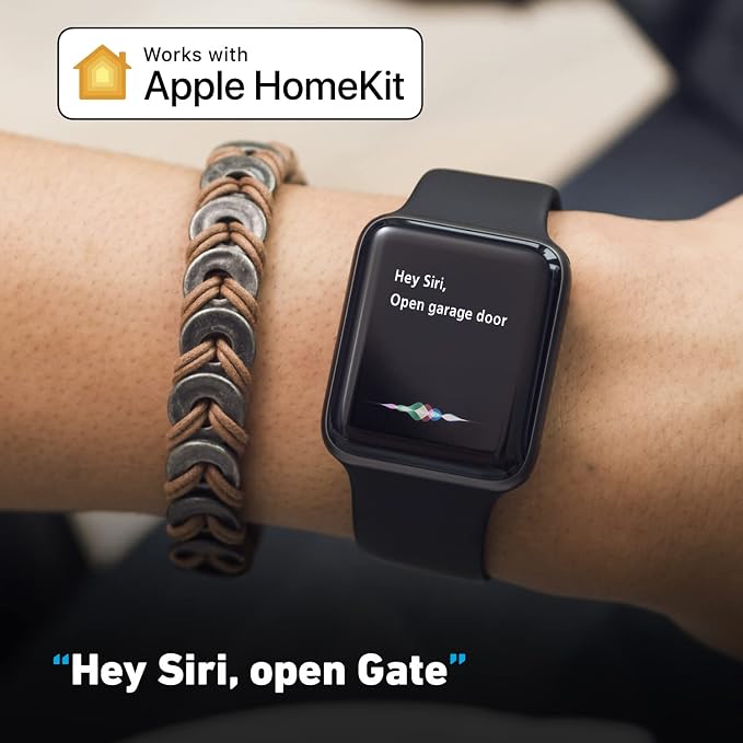 ismartgate LITE Smart Gate Opener Remote, APP Control, Compatible with Apple Homekit, Amazon Alexa, Google Assistant and IFTTT. Compatible with All Gates. Wireless sensor included.