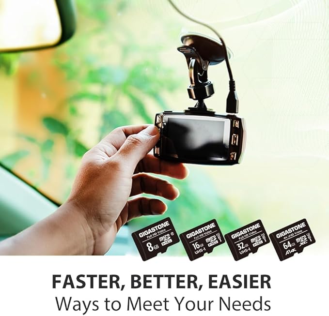 GIGASTONE 32GB Micro SD Card 5-Pack, Full HD Video, Surveillance Security Cam Action Camera Drone, 90MB/s Micro SDHC UHS-I U1 C10 Class 10