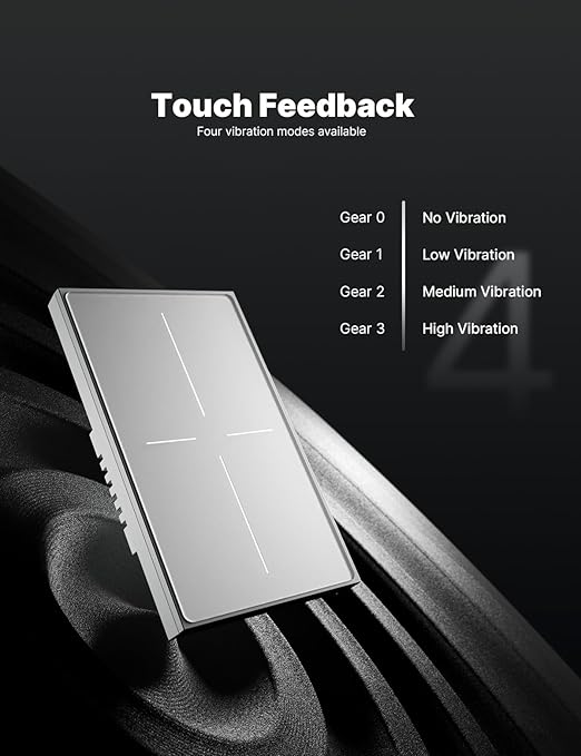 MOES Full Touch Smart Switch, ZigBee SF(Star Feather 2026 Version) Wall Light Switch, Neutral Wire Required, Anti-Glare Panel,Work with Smart Life/Tuya App, Alexa and Google Home 2 Gang Grey