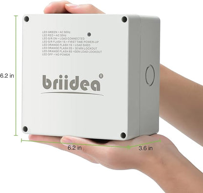 Briidea 50 Amp Smart Management Module (SMM), Load Management Device to Protect Generator from Overload, Gray