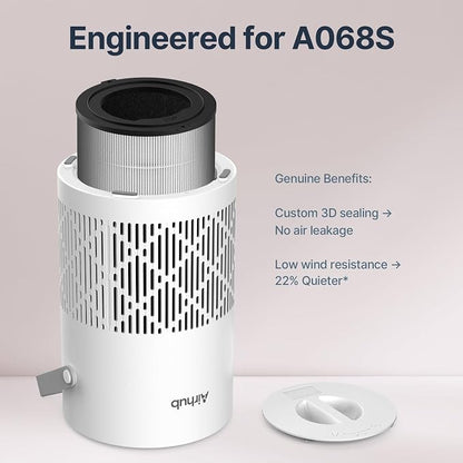 A068 Genuine Replacement Filter for Air Purifier, 2-Pack
