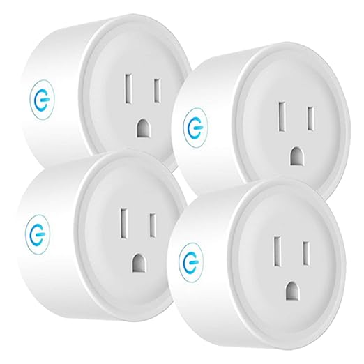 Deco Gear 4 Pack WiFi Smart Plug (Compatible with Amazon Alexa & Google Home), Control Appliances and Electronics from Anywhere