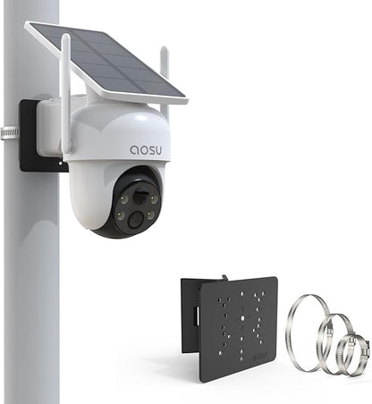 Pole Mount for for AOSU D1 SE/Lite/Max,eufy Solocam S340/E30,Reolink Argus PT 3MP/4MP/5MP/2K ANSQUE(GU01/SA01),SEHMUA,TP-Link Tapo Outdoor Pan/Tilt Wi-Fi,Cinnado B6 Security Cameras (Black)