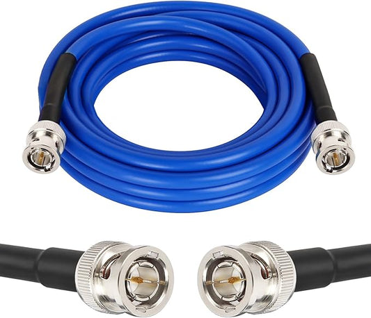 XRDS -RF 12G SDI Cable 15FT, SDI Video Cables 3G/6G/12G 75ohm BNC Male Cable Supports HD-SDI/3G/6G-SDI/4K/8K for Video Security Camera Converter