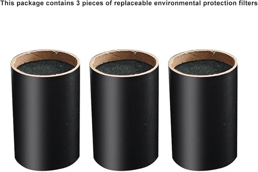 Personal Air Purifier Filter 3 Pack, Biodegradable Replacement Filter, Reusable Up to 500 Times for Personal Portable Air Purifier (3 filter cartridges)