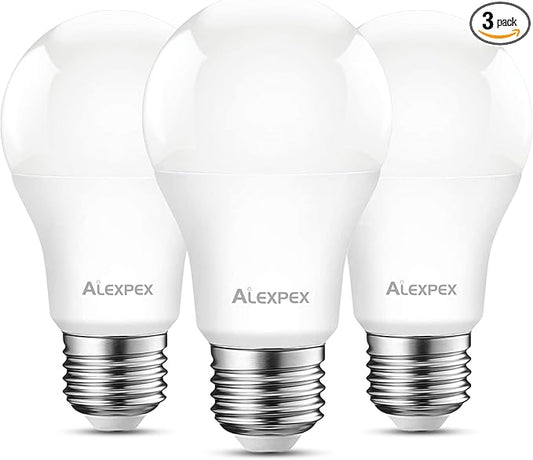Dusk to Dawn LED Light Bulbs, 13W(100W Equivalent) 1100LM, 3000K Warm White, A19 E26 Automatic Sensor Lighting for Indoor Outdoor, Lightbulbs for Porch, Front Door, Entryway, 3 Pack