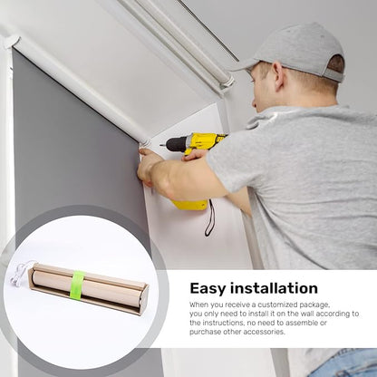 Smart Motorized Window Shades, Customizable Room Darkening Blinds with Remote Control for Home or Office