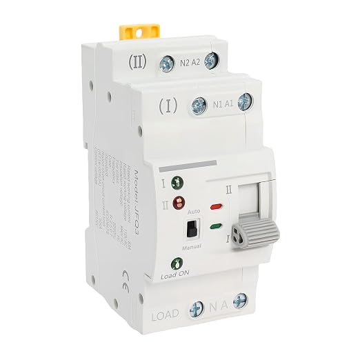 Ketofa 2P 63A 110V Automatic Transfer Switch, Uninterruptible Power, White