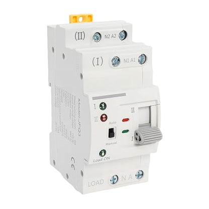 Ketofa 2P 63A 110V Automatic Transfer Switch, Uninterruptible Power, White