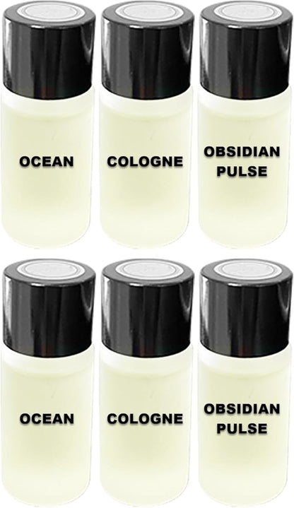 Car Air Freshener Refill Liquid Set of 6 x 10 ML - Smart Car Air Freshener Refill - Car Fragrance Refill - Car Diffuser Refill (Bold Sent Collection)