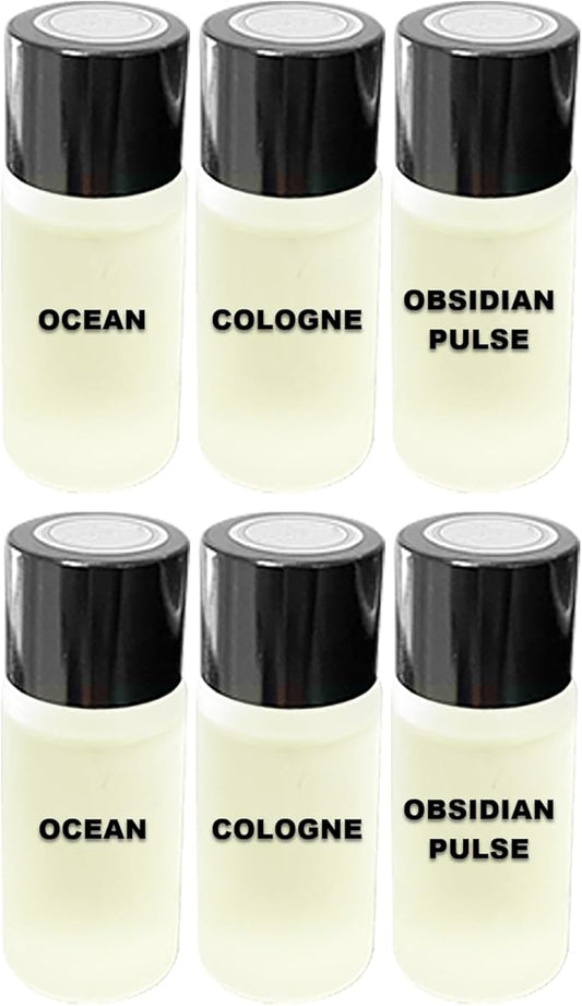 Car Air Freshener Refill Liquid Set of 6 x 10 ML - Smart Car Air Freshener Refill - Car Fragrance Refill - Car Diffuser Refill (Bold Sent Collection)