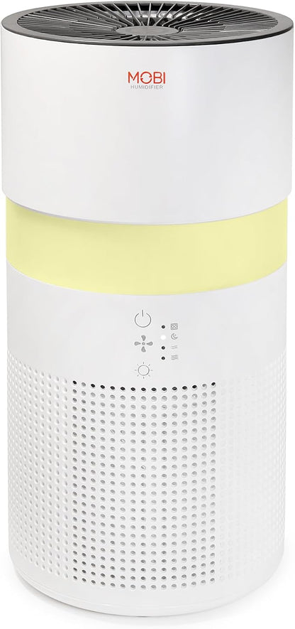 MOBI Air Purifier 4 in 1 Smart Wi-Fi Air Purifier & Humidifier with Removable Water Tank & Filter, 3 Stage Filtration System, Covers up to 1095 ft², Remove Dust Smoke Pollutants Odor