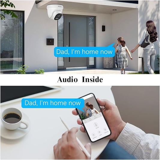 (2026 Update) 4K PoE Security Camera System, 16 Wired Dome Cameras Outdoor Indoor, 130° Wide Angle, 16CH NVR with 4TB HDD, Built-in Mic, Free App Remote Access, No Monthly Fee, 30 Days Recording