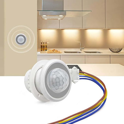 6 Pack Motion Sensor Switch 85-265V 40W, PIR Wall/Ceiling Mount with 30s Auto-Off & Night Mode