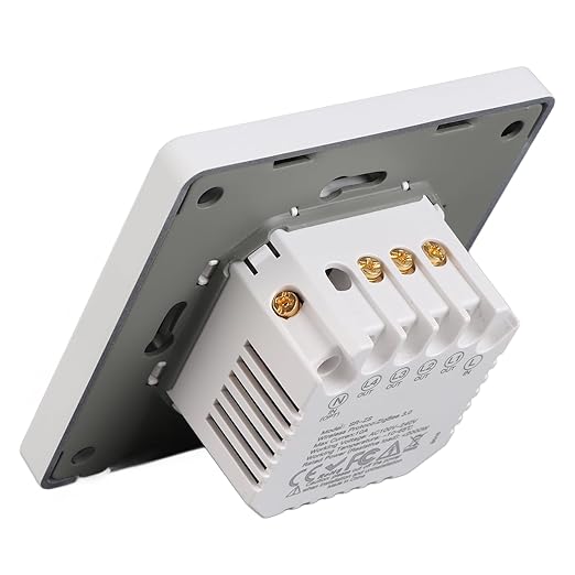 3 Gang Smart Control Panel APP Timing Intelligent Switch Panel Rebound Type AC100‑240V (White)