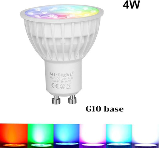 BSOD Smart LED Light Bulb RGBW CCT with Remote Controller Dimmable (4 Bulbs+1 Controller)