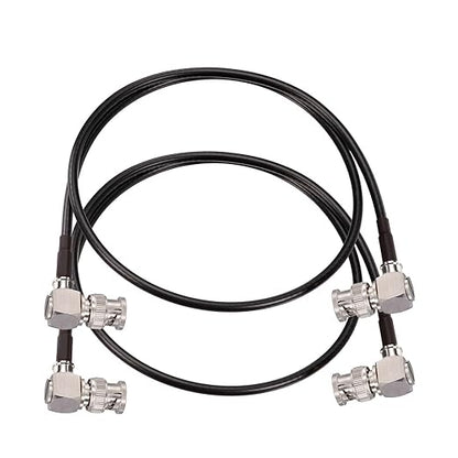 Superbat 3G/6G/12G SDI Cable 2ft BNC Cable 75 Ohm Thin Precision SDI Video Cable Right Angle Supports HD-SDI/3G-SDI/4K/8K Monitor Surveillance Camera CCTV System